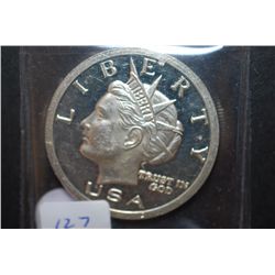 2003 Norfed Silver Round; American Liberty Dollar; .999 Fine Silver 1 Oz.; EST. $35-55