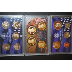 2008-S US Mint Proof Set, US Mint State Quarter Proof & US Presidential Mint Proof Set With COA Incl