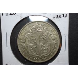 1920 Great Britain Half Crown Foreign Coin; .2273 ASW; EST. $10-20