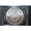 Image 2 : 2010 US Silver American Eagle $1 25th Year Of Issue; 1 Oz. Fine Silver; PCGS Graded MS70; EST. $100-