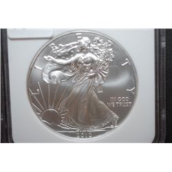 2010 US Silver American Eagle $1 Early Releases; 1 Oz. Fine Silver; NGC Graded MS69; EST. $55-70
