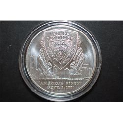City Of NY Police Dept. America's Finest Sept. 11, 2001 Silver Round; Land Of The Free Home Of The B