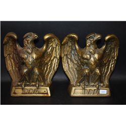 Vintage 1960s Flying Eagle Book Ends; EST. $20-40