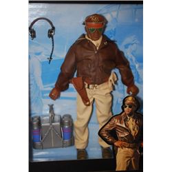 1996 Hasbro Tuskegee Bomber Pilot GI Joe Classic Collection Doll In Display Box; WWII Forces Collect