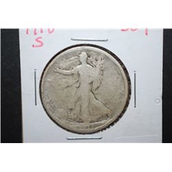 1918-S US Walking Liberty Half Dollar; EST. $15-20