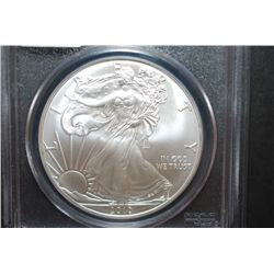 2010 US Silver American Eagle $1 25th Year Of Issue; 1 Oz. Fine Silver; PCGS Graded MS70; EST. $100-