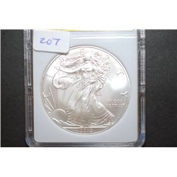 2012 US Silver American Eagle $1; 1 Oz. Fine Silver; MCPCG Graded MS70; EST. $40-50