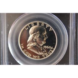 1960 US Ben Franklin Half Dollar; PCGS Graded PR66; EST. $40-60
