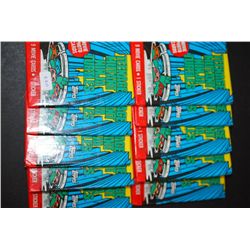 1990 Teenage Mutant Ninja Turtles Collectible Trading Cards; Lot of 10 Unopened Packs; Lot of 9 Card