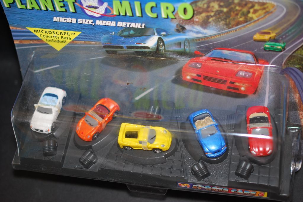 1999 Mattel Hot Wheels Inc. Planet Micro Sports Cars Micro Size Mega ...