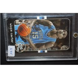 1998 NCAA Vince Carter North Carolina Basketball Trading Card In Display Case; EST. $5-10
