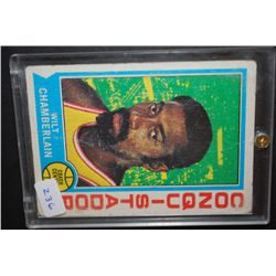 1970 NBA Wilt Chamberlain Los Angeles Lakers Basketball Trading Card In Display Case; EST. $5-10