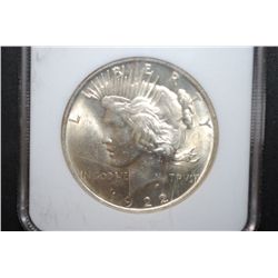 1922 US Peace $1; NGC Graded MS63; EST. $50-65