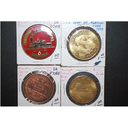 Various Iowa State Tokens; Lot of 4; EST. $5-10