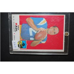 1960s NFL John Hadl San Diego Chargers Football Trading Card In Display Case; EST. $5-10