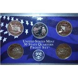 2002-S US Mint State Quarter Proof Set With COA Included; EST. $5-10