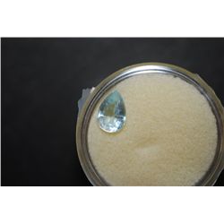 Teardrop-Shaped Light Blue Gemstone; EST. $10-20