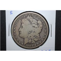 1903-S US Silver Morgan $1; EST. $70-90