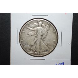 1937 US Walking Liberty Half Dollar; EST. $15-20