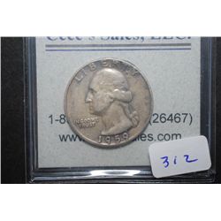 1959-D US Washington Quarter; EST. $5-10