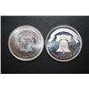 Image 1 : A-Mark Silver Round; 999 Pure Silver 1 Oz.; Lot of 2; EST. $80-120