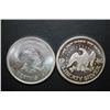 Image 2 : A-Mark Silver Round; 999 Pure Silver 1 Oz.; Lot of 2; EST. $80-120