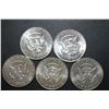 Image 2 : 1965-1969 US Kennedy Half Dollar; Various Conditions; Lot of 5 Consecutive Years; EST. $40-50