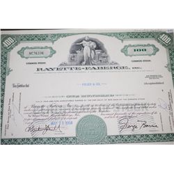 Rayette-Faberge Inc. Stock Certificate Dated 1968; EST. $5-10