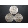 Image 2 : 1967-1969 US Kennedy Half Dollar; Various Conditions; Lot of 3 Consecutive Years; EST. $20-30