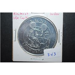 Walt Disney World Collectible Token; Yo Ho Yo Ho A Pirates Life For Me!; EST. $5-10