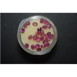 Oval-Shaped Purple Gemstone; Lot of 25; EST. $10-20