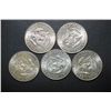 Image 2 : 1968 US Kennedy Half Dollar; Various Conditions; Lot of 5; EST. $40-50