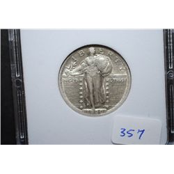 1920 US Standing Liberty Quarter; MCPCG Graded EF40; EST. $50-100