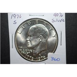 1976-S US Eisenhower $1; 40% Silver; EST. $10-20