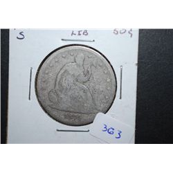 1876-S US Seated Liberty Half Dollar; EST. $30-40