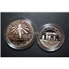Image 2 : 1986-S US Liberty Commemorative Two-Coin Proof Set In Velvet Box; Ellis Island $1 & Nation Of Immigr