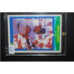1990 MLB Deion Sanders New York Yankees Baseball Trading Card In Display Case; EST. $5-10