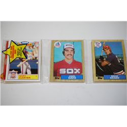 1987 MLB Baseball Trading Cards; Unopened Pack; Lot of 48 Cards & 1 All-Star Commemorative Card; EST