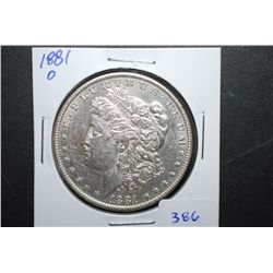 1881-O US Silver Morgan $1; EST. $35-45