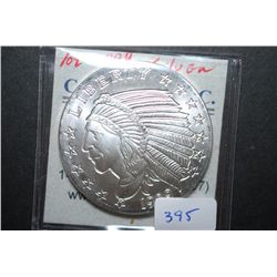 Golden State Mint Silver Round "1929 Indian Chief $5 Gold Piece Type"; .999 Fine Silver 1 Oz.; EST. 