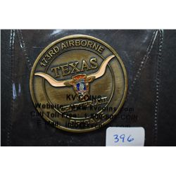 173rd Airborne Brigade Texas Chapter XIII Military Challenge Coin; Iraq Afghanistan Okinawa Vietnam 