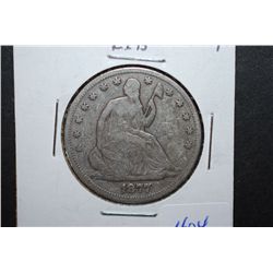 1877 US Seated Liberty Half Dollar; EST. $30-40
