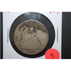 1859 US Seated Liberty Half Dollar; EST. $15-20