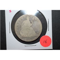 1877-S US Seated Liberty Half Dollar; EST. $15-25