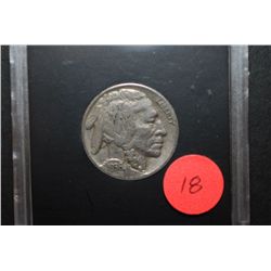 1936 US Buffalo Nickel In Display Holder; EST. $3-5