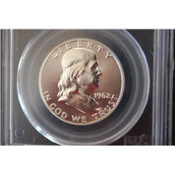 1962 US Ben Franklin Half Dollar; PCGS Graded PR66; EST. $30-40