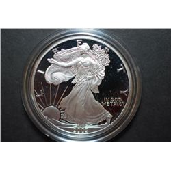 2003-W US Silver American Eagle $1 Proof In Velvet Box With COA Included; 99.9% Silver 1 Oz.; EST. $