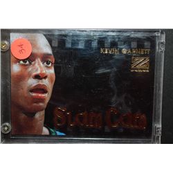 1998 NBA Kevin Garnett Slam Cam Minnesota Tiberwolves Basketball Trading Card In Display Case; EST. 