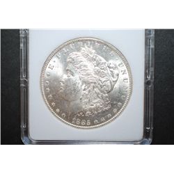 1885-O US Silver Morgan $1; MCPCG Graded MS62; EST. $45-65