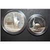 Image 1 : 1986-S US Liberty Commemorative Two-Coin Proof Set In Velvet Box; Ellis Island $1 & Nation Of Immigr